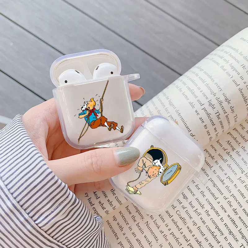 Детские футболки с принтом героев мультфильма Приключения Тинтина анимации из