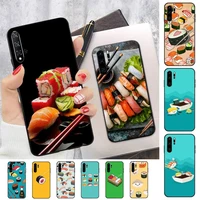 japanese cuisine sushi food phone case for huawei p30 40 20 10 8 9 lite pro plus psmart2019