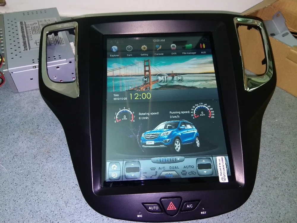 10 4 дюймовый вертикальный экран Tesla Style Android 9 0 автомобильный DVD GPS Навигатор Радио