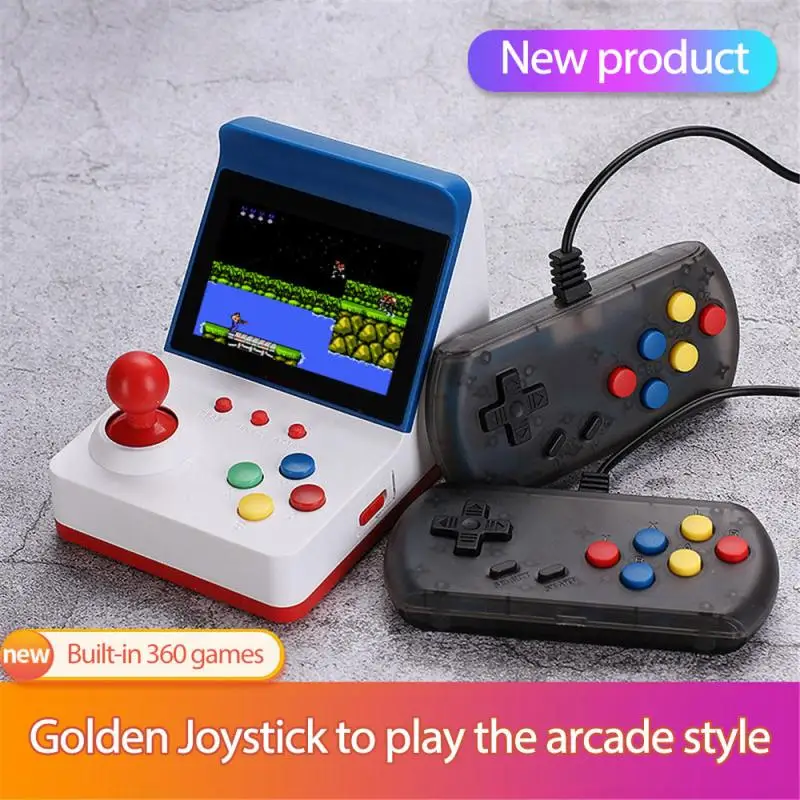 

Button Retro Design Game Console With Handheld 3-inch Screen Video Game Built-In 360 Games Portable Console