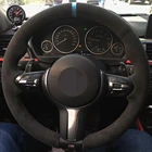 Замша из натуральной кожи для автомобилей BMW F87, M2, F80, M3, F82, M4, M5, F12, F13, M6, F85, X5, M, F86, X6, M, F33, F30 M, чехол рулевого колеса автомобиля