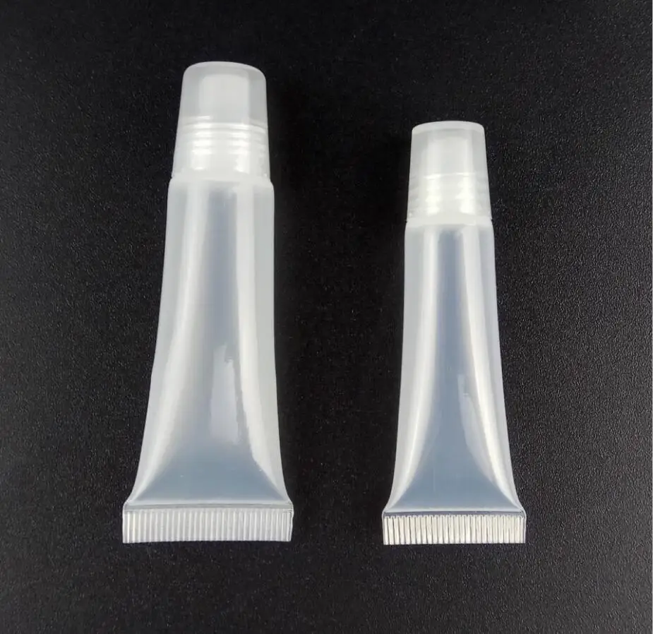 

8ml 10ml 15ml transparent clear soft tube lip gloss/color cream gel oil essence make up cosmetic packing