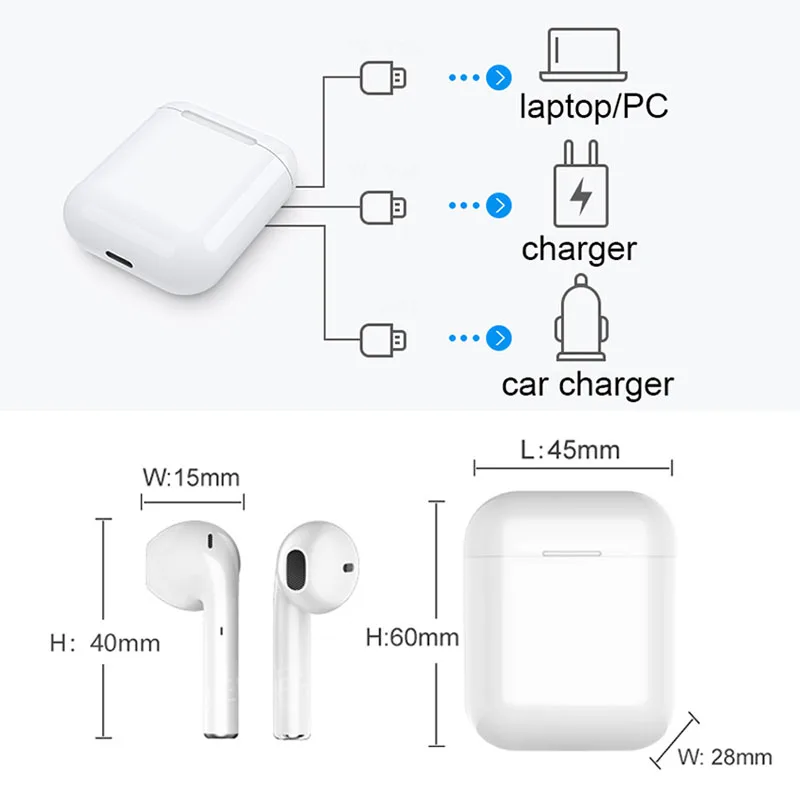I13 TWS Ipod Air Syllable Супер копия 1:1 беспроводные наушники для бассейна беспроводной сенсорный Bluetooth 5,0 наушники Touch air Poods