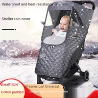 universal waterproof winter thicken rain cover wind dust shield full raincoat for baby stroller accessories cane pushchairs suit