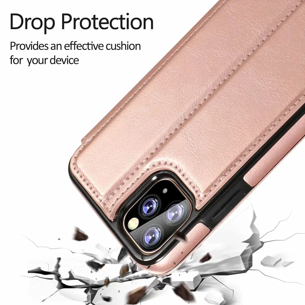 Магнитный кожаный флип-кошелек Чехол интегрированная подставка для IPhone 11 Pro 5 8
