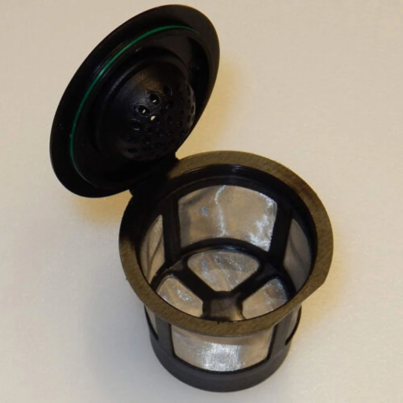 6 шт многоразовый фильтр для кофе из нержавеющей стали один черный инструмент