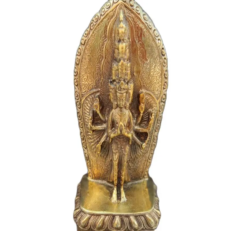 

Tibet Gilded Bronze Ware Buddha Statue Of A Thousand Hands Avalokiteshvara