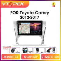 vtopek 4gwifi 2din android 10 0 car radio for toyota camry 8 50 55 2012 2017 auto multimedia players navigation gps head unit