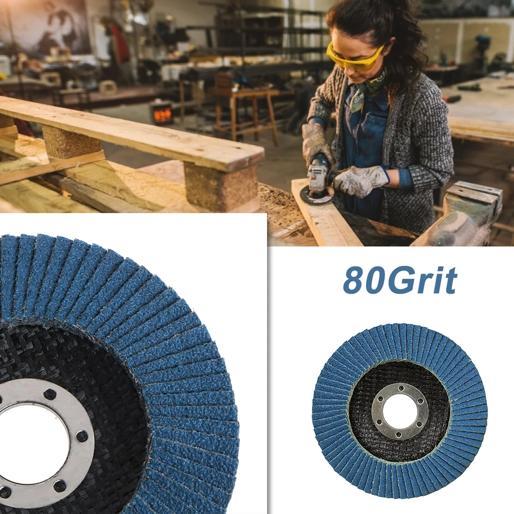 

10Pcs Grinding Wheels Flap Discs Sanding Discs 125mm 5 Inch 40/60/80/120 Grit Angle Grinder Abrasive Tool Wood Tools Dropship