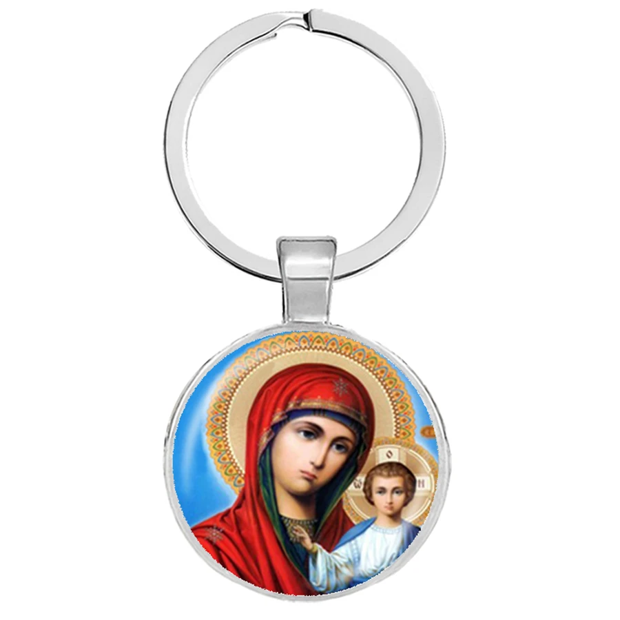 Девы Марии матери Детские брелоки Иисус Христос христианский Подвески Брелоки