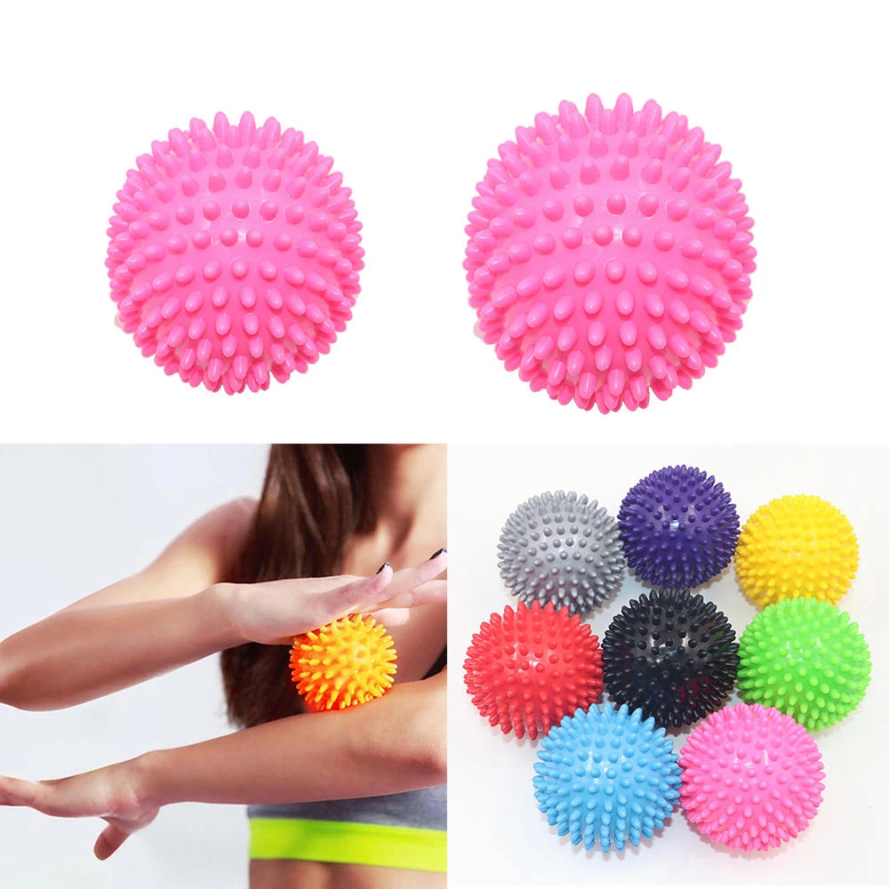 

7.5cm/9cm PVC Hand Massage Ball Fitness Equipments Hedgehog Sensory Training Grip the Ball Portable Physiotherapy Ball