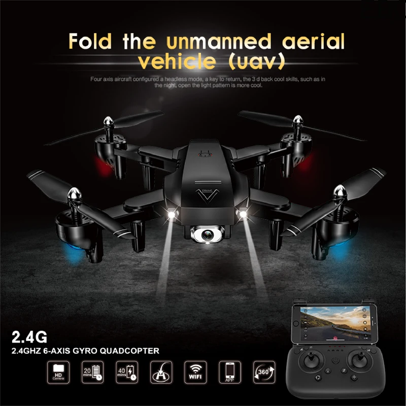 EBOYU L103 WiFi FPV RC Drone 4K/1080P Wide Angle Dual Cameras Optical Flow Altitude Hold Quadcopter -22min Flight Time | Игрушки и хобби