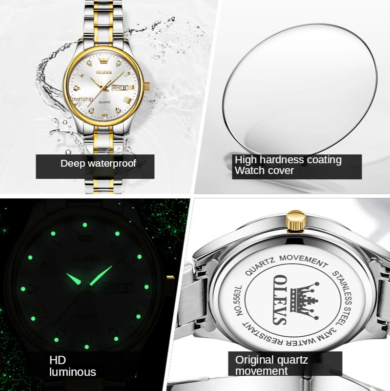 Quartz Watch Diamond Fashion Waterproof Luminous Ladies Watch Trend Ladies Watch Stainless Steel Bracelet enlarge