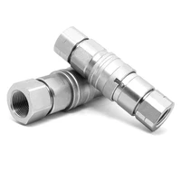 accessories oil pipe joint inter 1 inch hydraulic quick coupling closed steel material plug connector assembly