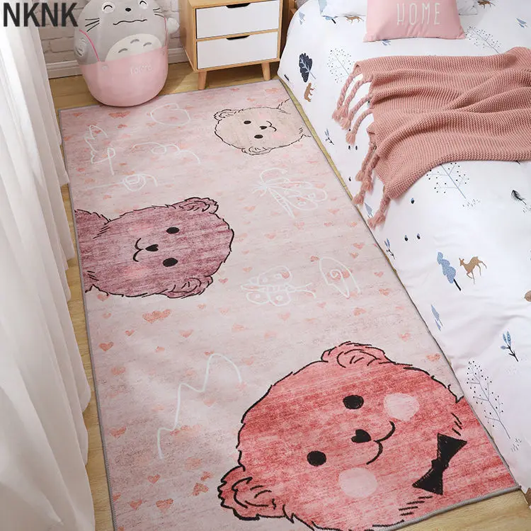 

Cartoon Rugs for Bedroom Girls Room Anti-slip Mat Washable Carpet Rug for Living Room Children Floor Rug Cute Pattern Customized