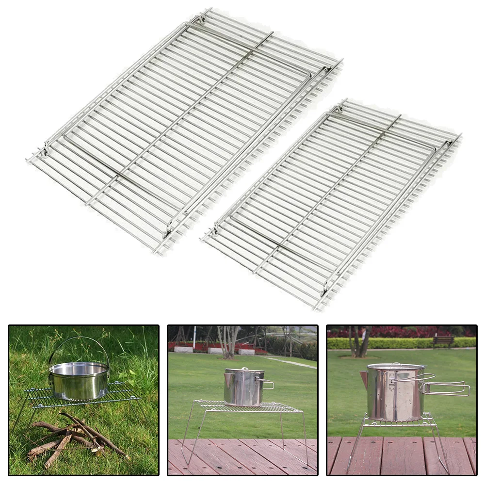 

Stainless steel Grill bracket Stand MIni Portable Outdoor Camping Fire