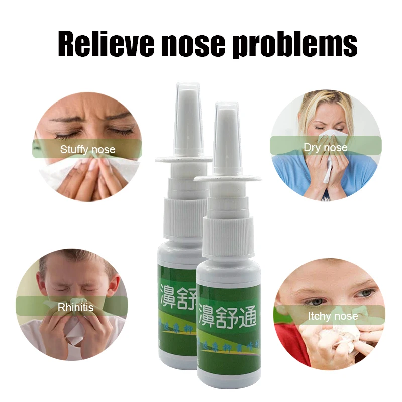 Чистый натуральный травяной спрей для носа при рините и синусите НАЗАЛЬНЫЕ капли