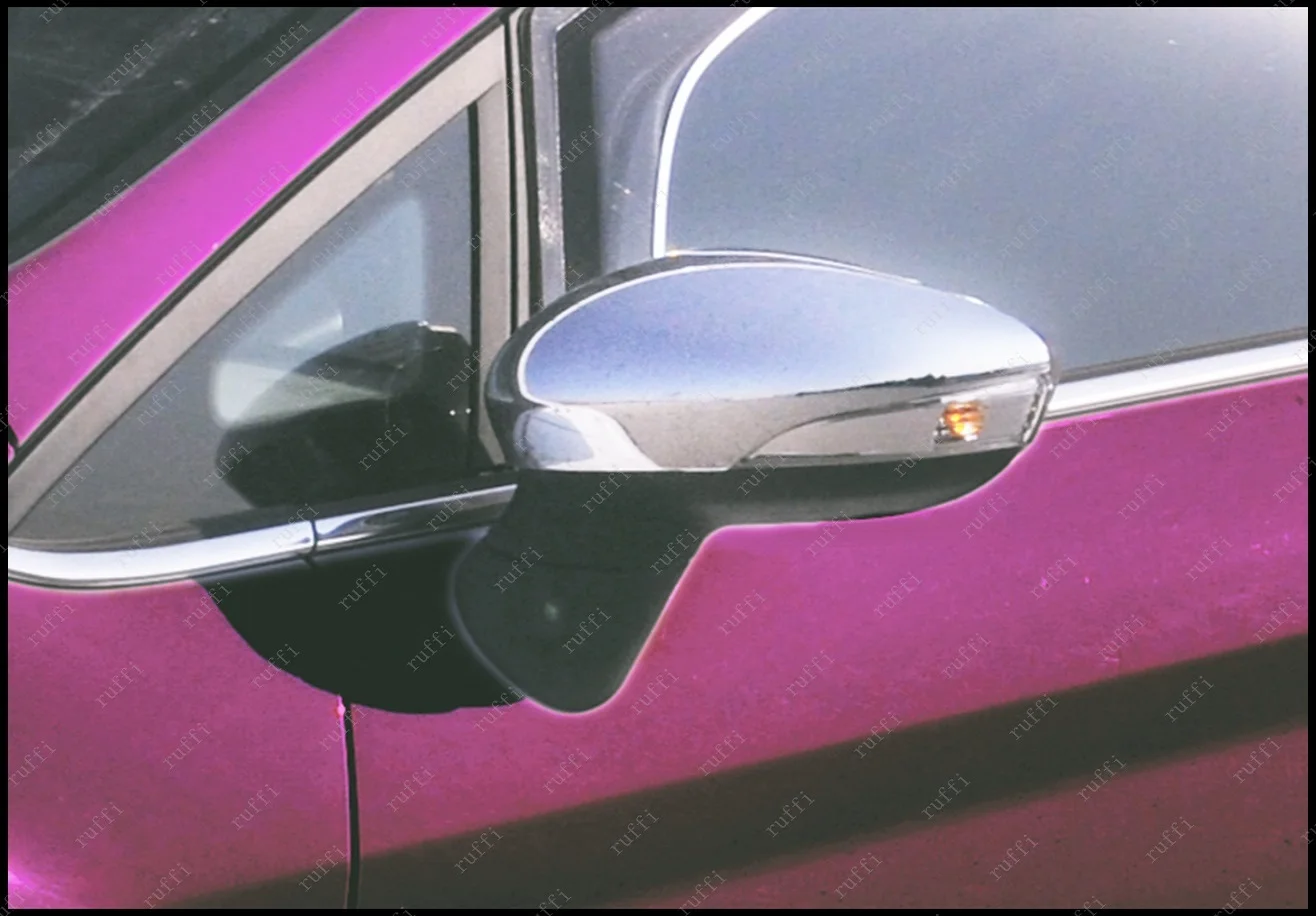

Auto Chrome Side Rear View Wing Mirror Cover 2 Piece For For Ford Fiesta 2008 2017 Stainless Steel Spare parts Car product Car Set