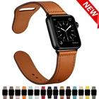 Ремешок для apple watch 6, ремешок 44 мм, 40 мм, correa 42 мм, 38 мм, ремешок для умных часов из натуральной кожи, браслет для iwatch 5, 4, 3, 2, SE