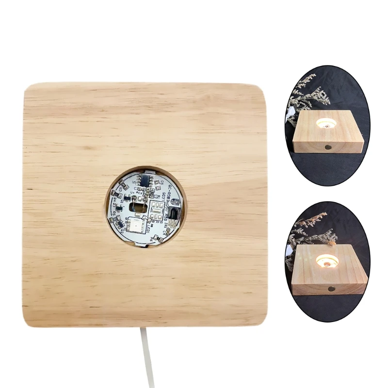 USB креативный 3D ночник J2FB с хрустальным шариком прикроватная лампа светящаяся