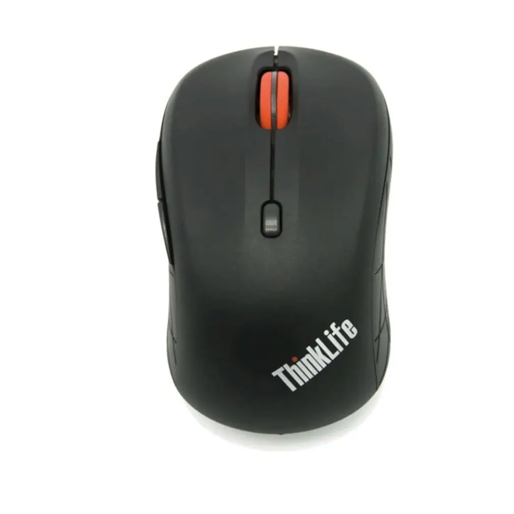 Черный Lenovo ThinkLife WLM200 Беспроводная Бесшумная мышь 1500 dpi Регулируемая деловая офисная домашняя настольная мышь для ноутбука аксессуары для компьютера - Цвет: Черный