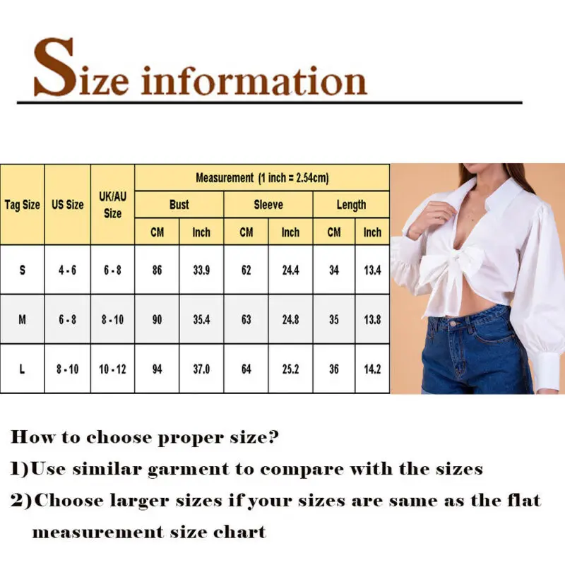 

Fashion Women Lace Up Bandage Cropped Tops Sexy Streetwear Shirts Puff Sleeve Blouse Slim Fit Femme Female Blouse Top