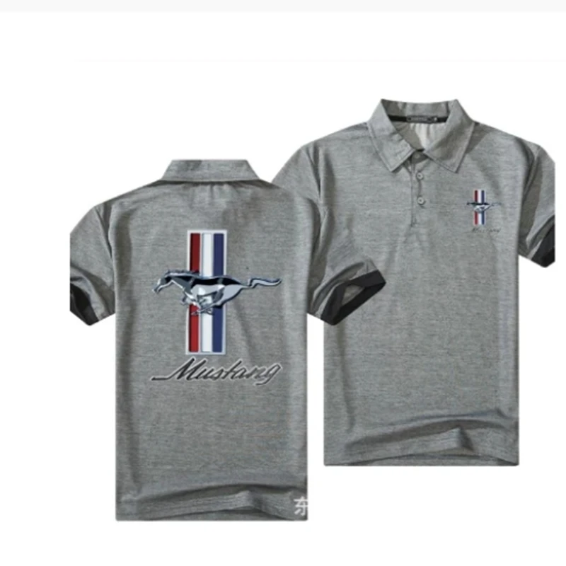 

Brand for MUSTANG Polo Shirt Men Cotton Short Sleeve Tee Shirts Mens Casual Summer Breathable Solid Color Polos shirt