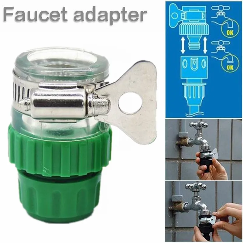 

2 Colors ABS PVC Multifunctional water pipe faucet connecter Universal Hose Coupling Fitting Easy To Install Pipe Connector