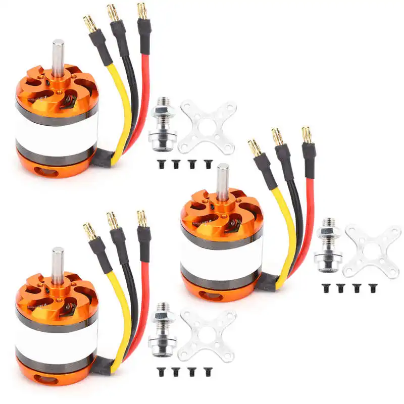 D3542/D3536/D2826/D2822 910KV-2600KV бесщеточный двигатель для радиоуправляемого самолета
