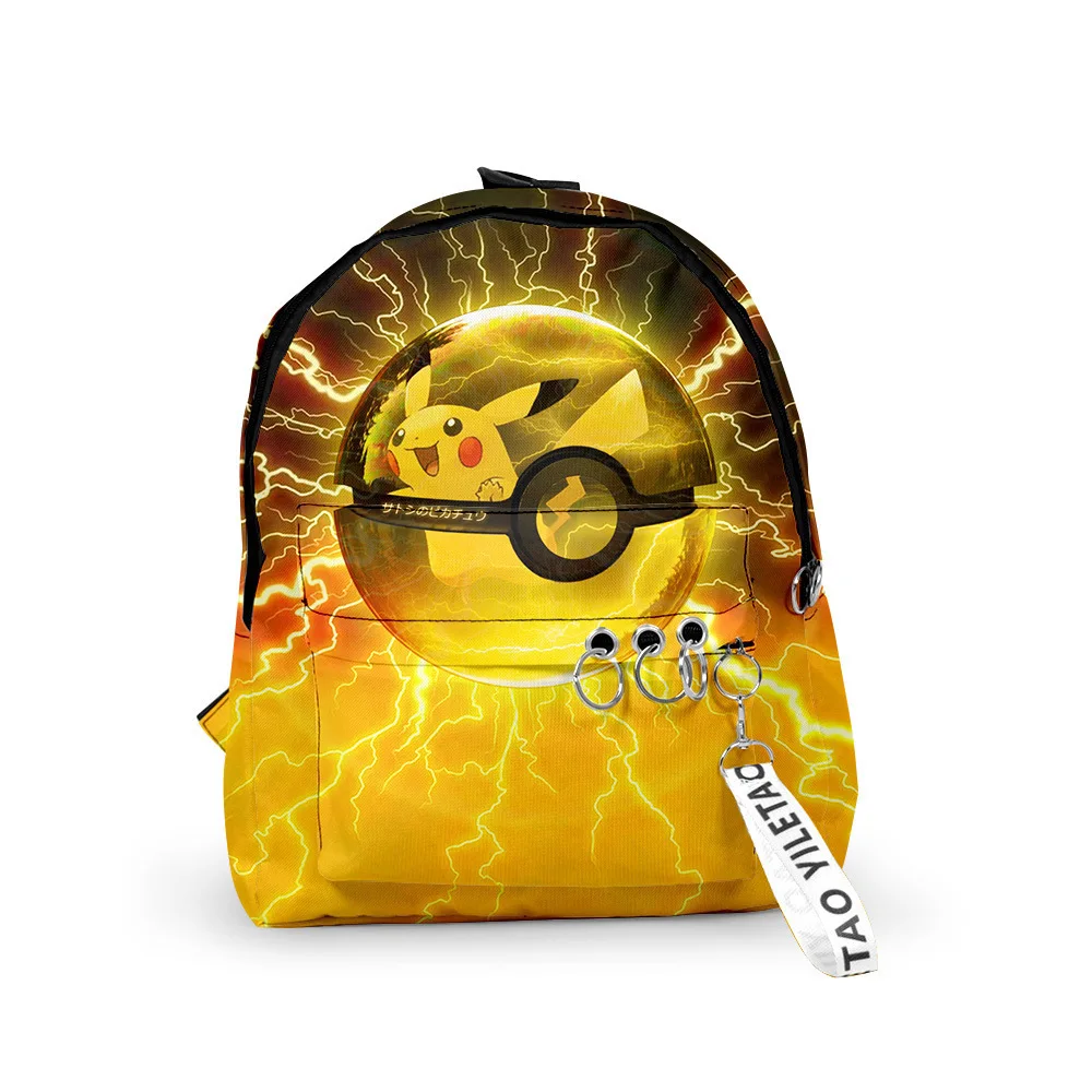Школьный рюкзак с покемоном изображением Пикачу дорожная сумка для подростков