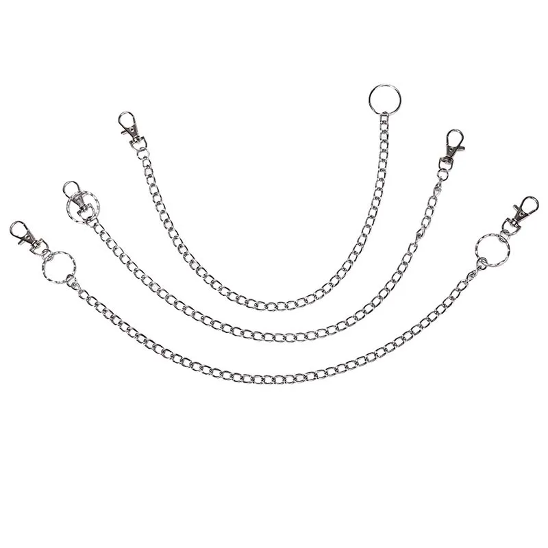 Очень длинный металлический хипстерский брелок для ключей в стиле панк кольцо