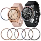 Женское кольцо с бриллиантами для Samsung Gear S3, металлическое кольцо, клейкий чехол для Galaxy Watch 46 мм 42 мм, стальной чехол с защитой от царапин