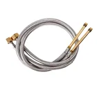 Входная труба из нержавеющей стали для холодного и горячего смесителя G12 дюйма, Сантехнический шланг, Гибкий Смеситель для холодного и горячего смесителя, водопроводный шланг