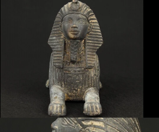  321 + удивительный Азиатский старый Бронзовый коллекционный ручной резной Фараон