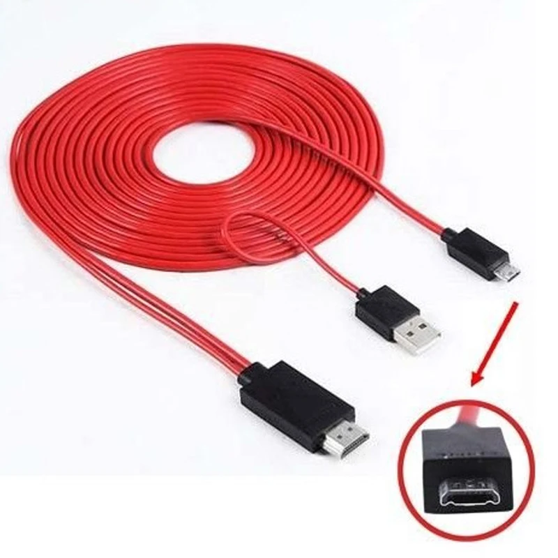 8 контактный кабель HDMI HDTV TV цифровой av адаптер 2 м USB 1080P смарт конвертер для Samsung HD
