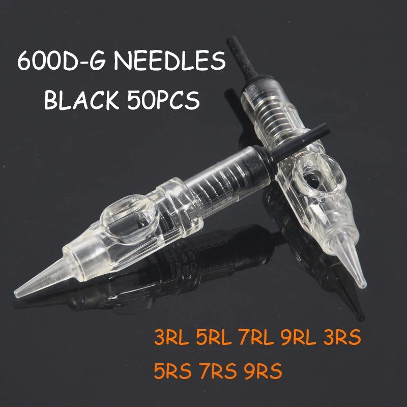 50шт татуировки иглы картриджа одноразовые полуперманентный макияж бровей ручка
