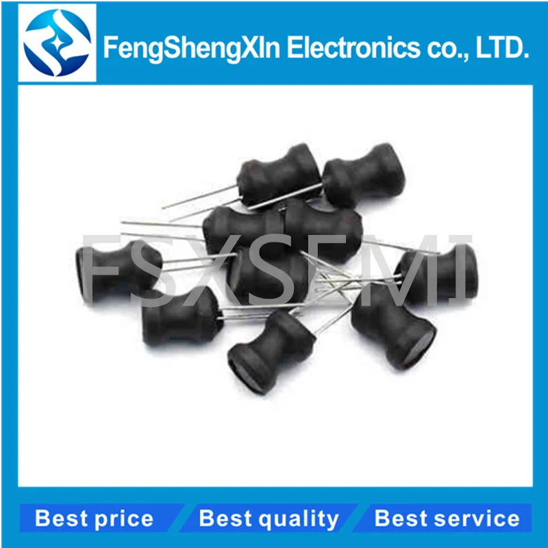 

10pcs/lo Unshielded Wirewound DIP power Inductor 0608 6*8MM Pin pitch 3MM 6X8MM Inductance 1UH/2.2/3.3/4.7/6.8/10/22/33/47/1MH