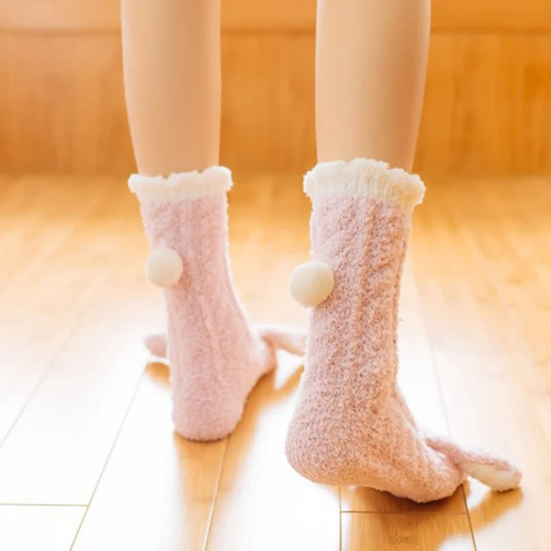 

2020 New Arrivals Women Girls Soft Fluffy Socks Owl Rabbit Cute Socks Warm Winter Cosy Lounge Bed Plush Socks
