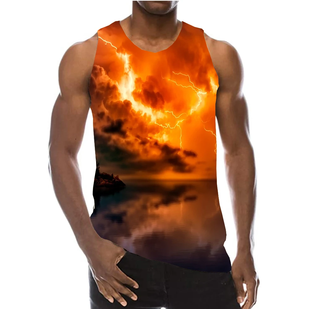 Майка UNEY Cloud для мужчин гавайский Топ Летний Пляжный жилет мужчин/женщин рубашка