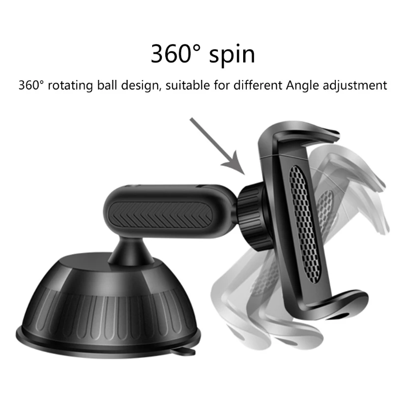 

Universal 360 Rotation Car Phone Holder Suction Cup Mount Stand Stand Cradle for 4-6.5inch Mobile Phone Smartphone GPS