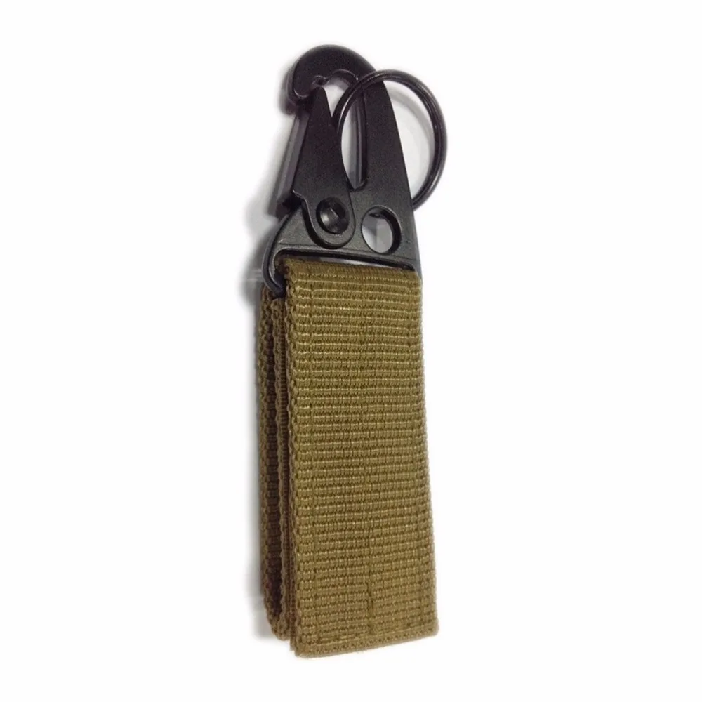 

Olecranon Nylon Webbing Backpack Hook Hanger Carabiner Kit Gear Survive Clasp Military Outdoor Bag Hook Army Green Black Khaki