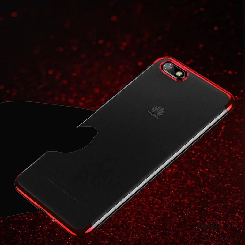 Чехол для Huawei Y5 2018 Lite Prime 2019 силиконовый мягкий чехол с гальваническим покрытием