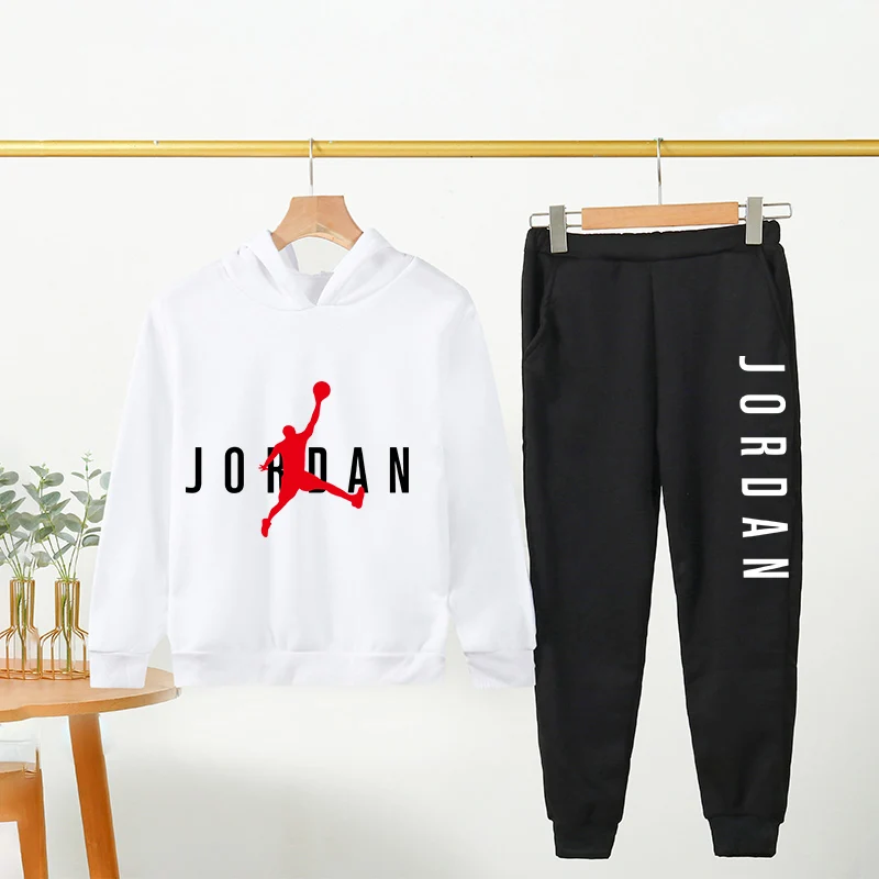 

Детский хлопковый костюм из двух предметов, толстовка с капюшоном и спортивная одежда для мальчиков и девочек 4-14 лет, весна 2022