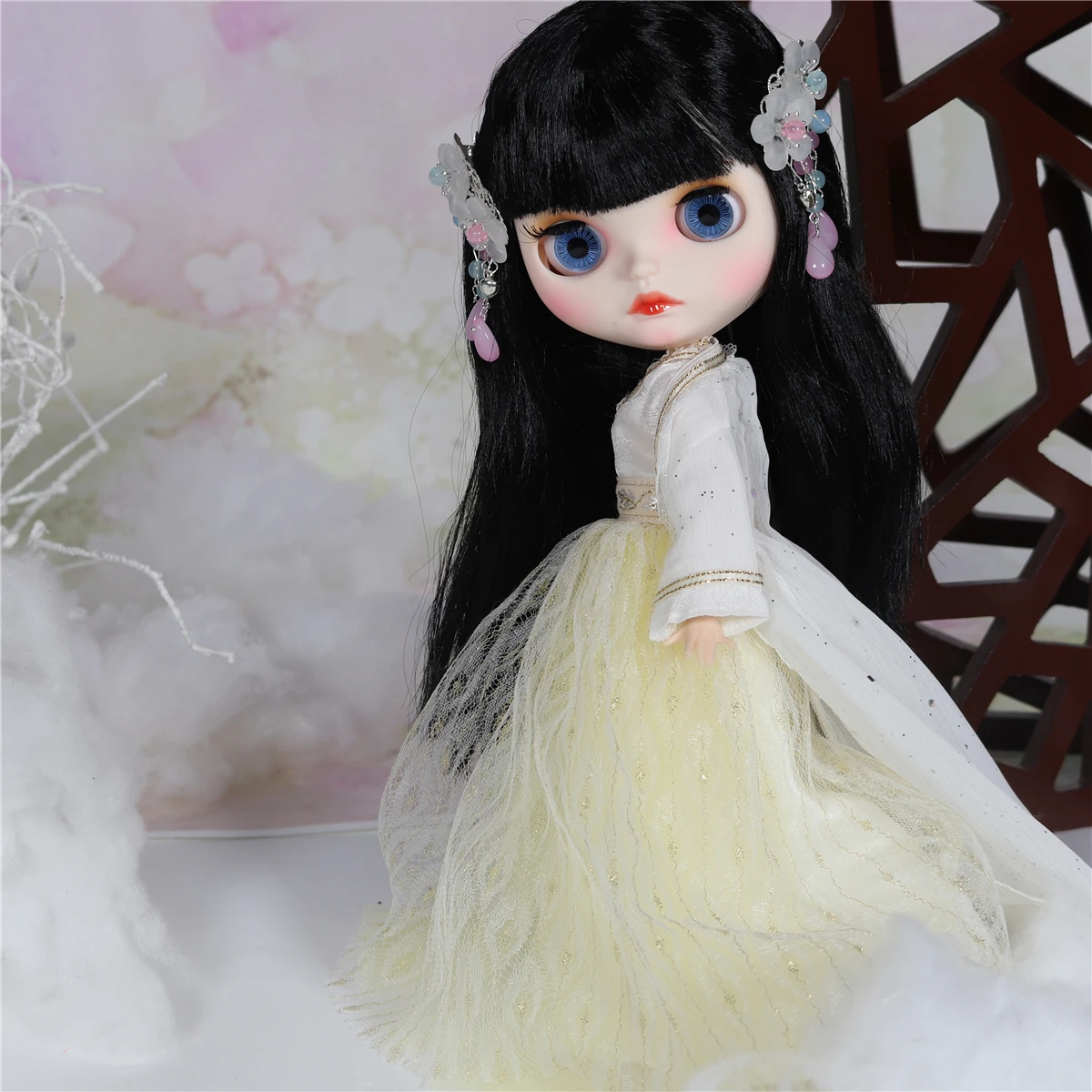Ледяная фабрика шарнирная кукла blyth игрушка на заказ с одеждой обувь головной