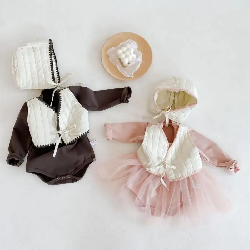 

2020 New Baby Girls Clothes Autumn Baby Bodysuit Girl Long Sleeve Jumpsuit With Hat Infant Newborn Baby Boy Clothes Set