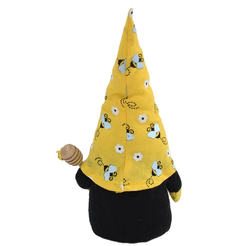 

Spring Bumble Bee Gnome,Bee Day Party Decorations,Scandinavian Tomte Nisse Dwarf Figurines,Honey Bee Spring Decorations