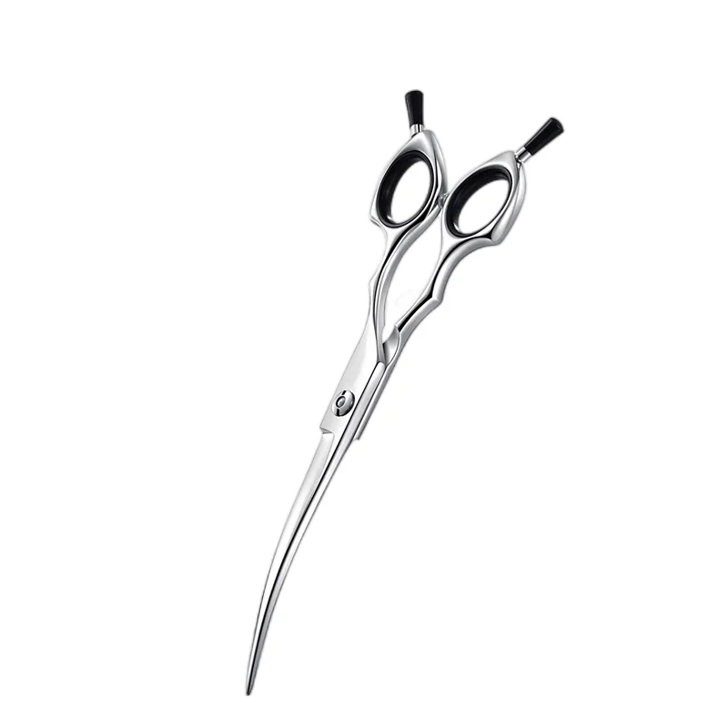 

7 Inch Japanese Stainless Steel 440c Salon Pet Hair Cutting Down Curved Blades Thinner Dog Grooming Scissors Shears