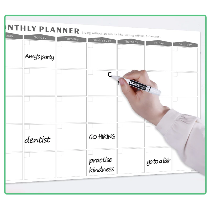 Магнитный еженедельник список продуктов стираемый ежемесячный планировщик