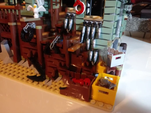 Старый Рыболовный магазин Строительный блок Набор Игрушек | Игрушки и хобби