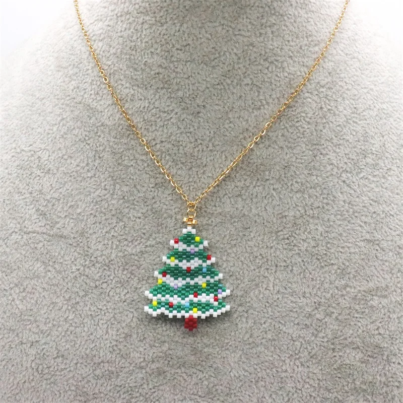 Модный Ювелирный Набор ZHONGVI с бусинами Миюки ожерелье и серьги в виде